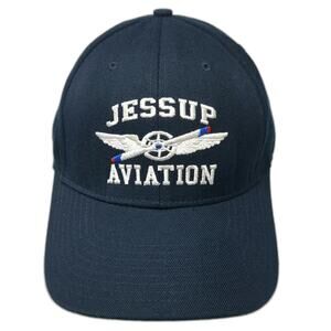 The Corps Jessup Aviation Baseball Cap Blue One Size Strapback Wings Logo Hat